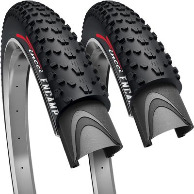 Fincci 26 x 1.95 Inch Bike Tire Foldable, 50-559, 60 TPI, Tough & Durable Nylon Rubber, Kevlar Bead, Set of 2 Compatible with MTB, XC, Enduro, Touring & Hybrid Bicycles
