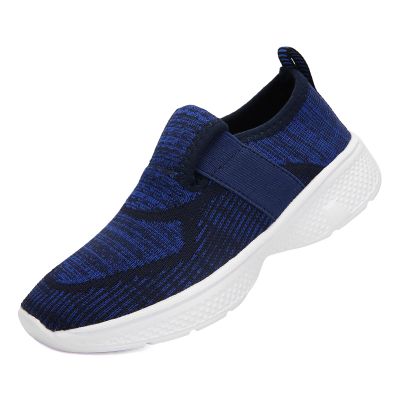 ReverseClock Kids Lightweight Breathable Loafer Walking Shoes Easy Walk Sport Running Sneaker Casual Slip-on Shoe for Boys Girls (Blue, Numeric_11)