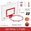 Basketball Rim Indoor Mini Basketball Hoop Set, Funny Adult Kids Basketball Board, Height Can Be Adjusted at Will (Color : Package 2) view 2