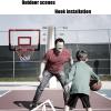 Basketball Rim Indoor Mini Basketball Hoop Set, Funny Adult Kids Basketball Board, Height Can Be Adjusted at Will (Color : Package 2) view 3