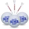 Fathers Day Golf Gift Set  3 Personalized Golf Balls & 20 White Tees Printed with #1 DAD  Tournament Quality Balls  Unique Gift for Dad, Grandpa, Husband view 3