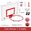 Basketball Rim Indoor Mini Basketball Hoop Set, Funny Adult Kids Basketball Board, Height Can Be Adjusted at Will (Color : Package 3) view 2