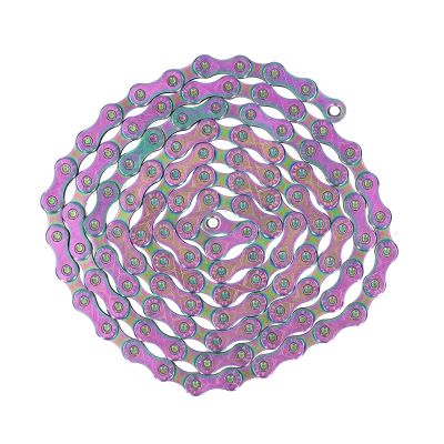 Chain Single 10 Speed, 10 Speed Colorful Chain Road Rainbow Chain with Magic Buckle rollerchain Chains & Parts & Parts