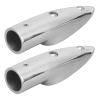 Aramox Boat Rail End for Marine Boat, 2Pcs 7/8in Handrail End 316 Stainless Steel Anti- Accessory view 1