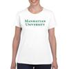 LS01 - Manhattan University Jaspers Basic Block Womens T Shirt - X-Large - White view 2