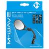 M-Wave Unisex Adult Spy Space 45 Compact Bicycle Mirror, Black, Diameter 22.2 mm view 3