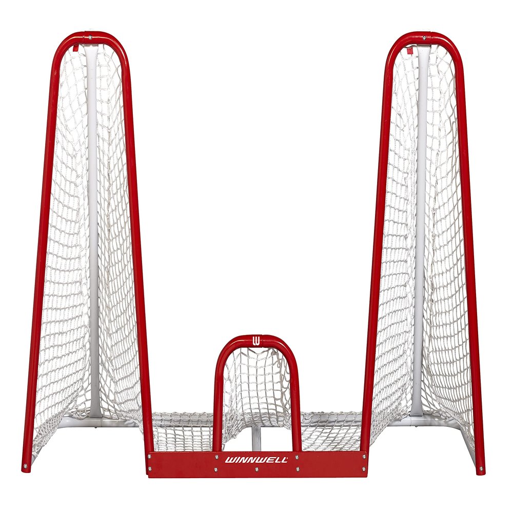 Winnwell Hockey Skill Training Net- 72" Heavy Duty Shooter Tutor Hockey Net with 1.5" Posts, Equipment to Help Improve Shot Accuracy for Kids, Teens, Adult Players