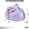 Purple Dinosaur Triceratops Mini Backpack for Kids, Mini Backpack for Toddler Girls, Gift for 2 3 4 5 Year Old Girl Boy view 2