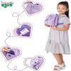 Purple Dinosaur Triceratops Mini Backpack for Kids, Mini Backpack for Toddler Girls, Gift for 2 3 4 5 Year Old Girl Boy view 3