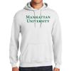 UGP Campus Apparel AH01 - Manhattan University Jaspers Basic Block Hoodie - X-Large - White view 2