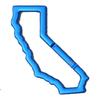 California Carabiner Royal Blue view 1