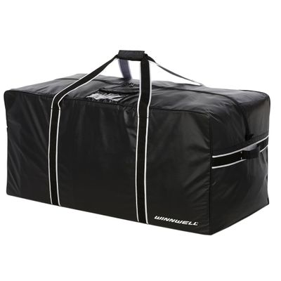 Winnwell Classic Team Hockey Bag - Sports Equipment Bags For Ice Hockey, Football, Ringette Gear - Stores Shoulder Elbow Shin Pads, Gloves, Skates, Neck Guard, Helmut, Tape (Youth Black)