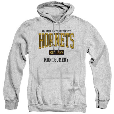 Alabama State University Official Est. Date Unisex Adult Pull-Over Hoodie,Athletic Heather, 2X-Large
