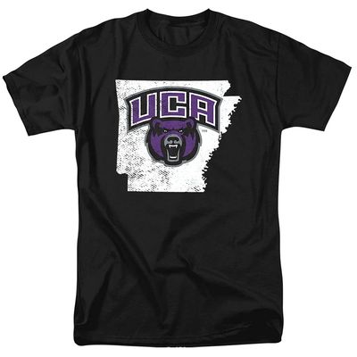 University of Central Arkansas Official State Shape Unisex Adult T-Shirt, State Shape, 4X-Large