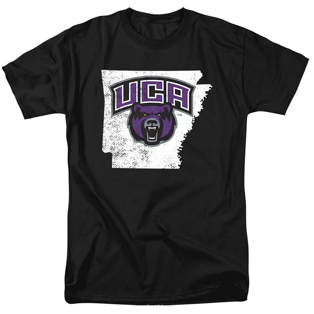 University of Central Arkansas Official State Shape Unisex Adult T-Shirt, State Shape, 4X-Large
