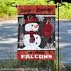 Atlanta Falcons Holiday Winter Snow Garden Flag Double Sided Banner view 2