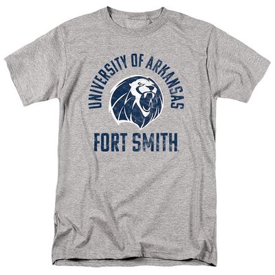 University of Arkansas Fort Smith Official Lions Logo Unisex Adult T-Shirt, Athletic Heather, 5X-Large