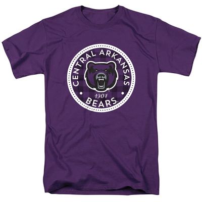 University of Central Arkansas Official Plaid Badge Unisex Adult T-Shirt, Plaid Badge, 4X-Large