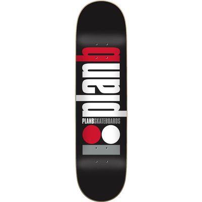 Universo Brands Plan B Classic Skateboard Deck - 8.25 - (Bundled with Free 1" Hardware Set) Skateboard