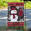 Arizona Cardinals Holiday Winter Snow Garden Flag Double Sided Banner view 2