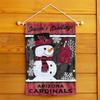 Arizona Cardinals Holiday Winter Snow Garden Flag Double Sided Banner view 4