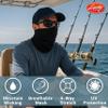 LUCKY CRAFT Fishing Neck Gaiter for Men and Women, Lightweight, Stretchable Face Cover, for Outdoor Sports, Black and White view 4