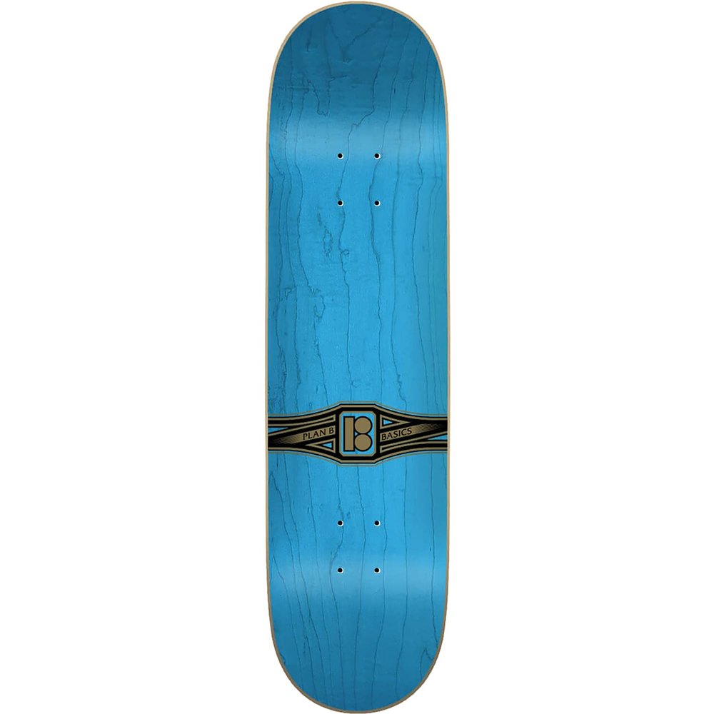 Universo Brands Plan B Basics Skateboard Deck - 7.87 - (Bundled with Free 1" Hardware Set) Skateboard