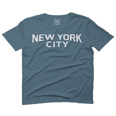 0102. Cool Vintage Retro Graphic New York City NYC Lenon NY for Men T Shirt (Indigo 2X-Large)