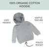 HonestBaby Multipack Pullover Hoodie Sweatshirt Jogger Sweatpant Sets Organic Cotton Baby, Toddler, Boys, Girls, Unisex , Gray Heather, 3T view 3