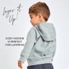 HonestBaby Multipack Pullover Hoodie Sweatshirt Jogger Sweatpant Sets Organic Cotton Baby, Toddler, Boys, Girls, Unisex , Gray Heather, 3T view 4