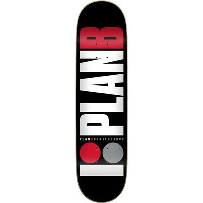 Universo Brands Plan B Team Skateboard Deck - 8.0 Red - (Bundled with Free 1" Hardware Set) Skateboard