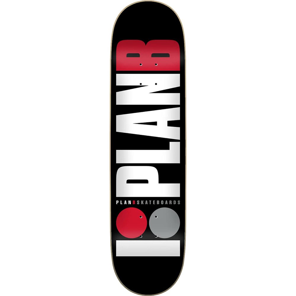 Universo Brands Plan B Team Skateboard Deck - 8.0 Red - (Bundled with Free 1" Hardware Set) Skateboard