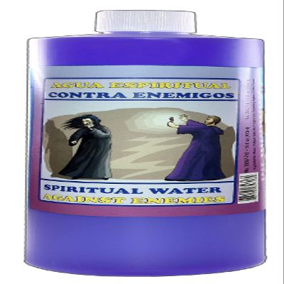 1 Bottle Against Enemies Spiritual Water-Contra ENEMIGOS AGUA ESPIRITUAL 16 OZ. - Magick Pagan