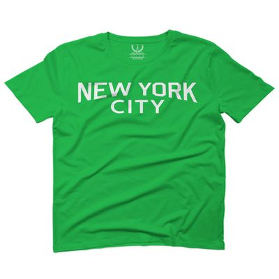0102. Cool Vintage Retro Graphic New York City NYC Lenon NY for Men T Shirt (Irish Green 2X-Large)
