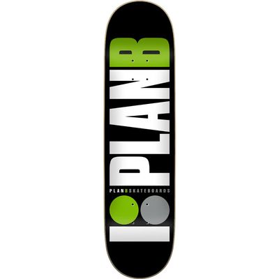 Universo Brands Plan B Team Skateboard Deck - 8.0 Green - (Bundled with Free 1" Hardware Set) Skateboard