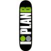 Universo Brands Plan B Team Skateboard Deck - 8.0 Green - (Bundled with Free 1" Hardware Set) Skateboard view 1