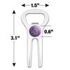 GRAPHICS & MORE Beetlejuice Sandworm Logo Golf Golfing Divot Repair Tool Bottle Opener view 3