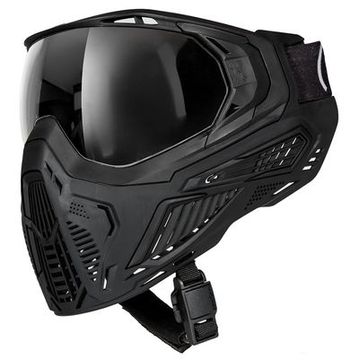 HK Army SLR Face Mask Goggle with Thermal Anti Fog HD Pure Lens System for Paintball and Airsoft - Midnight