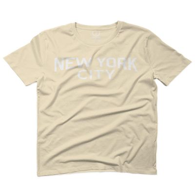 0102. Cool Vintage Retro Graphic New York City NYC Lenon NY for Men T Shirt (Beige 2X-Large)