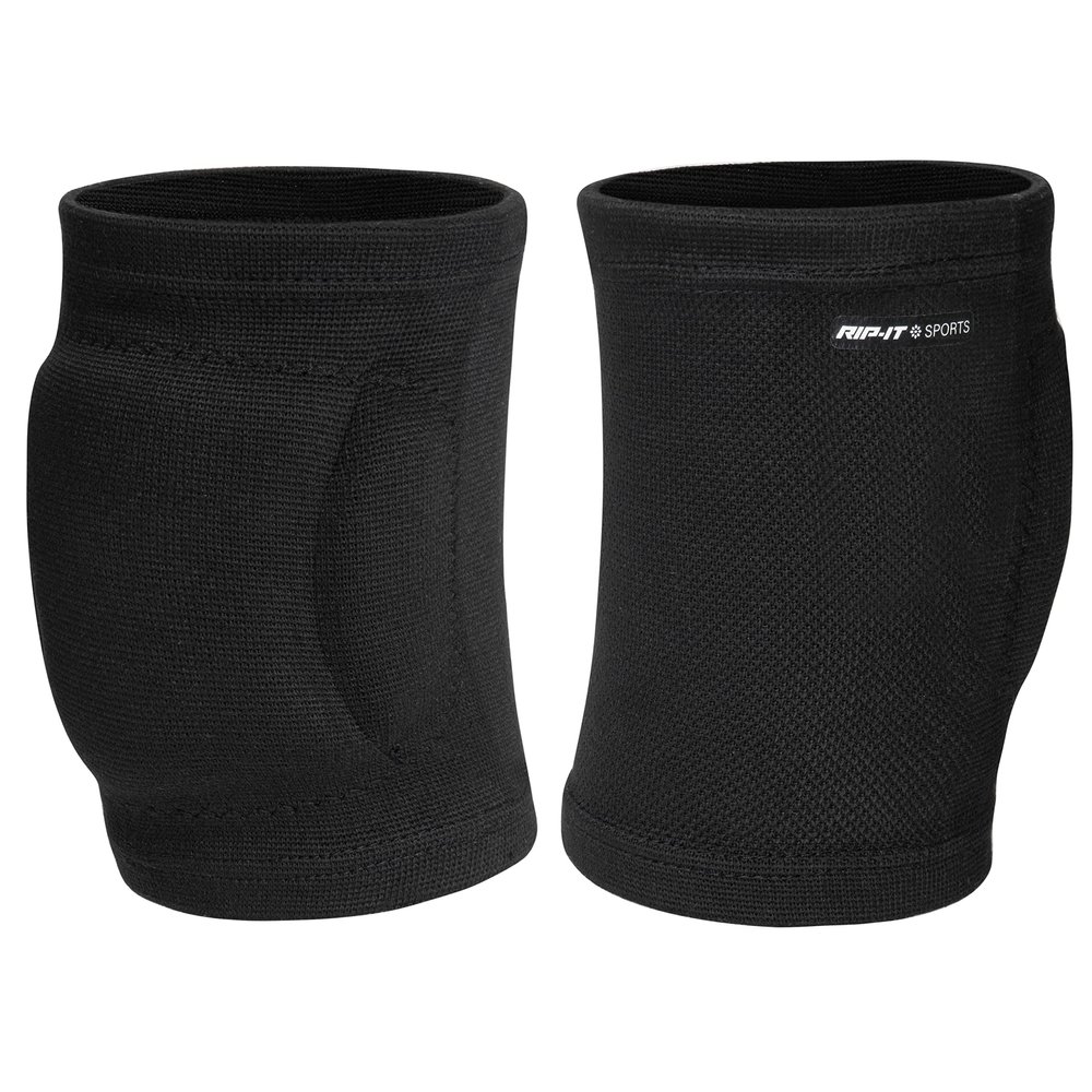 RIP-IT | Perfect Fit Volleyball Knee Pads | Black Medium | Lightweight Womens Sport Equipment