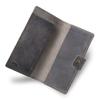 PEGAI Handmade Minimalist Design Checkbook Cover | 100% Distressed Full Grain Horse Leather Checkbook Wallet | Business Checkbook Binder | Clark (Rock) view 3
