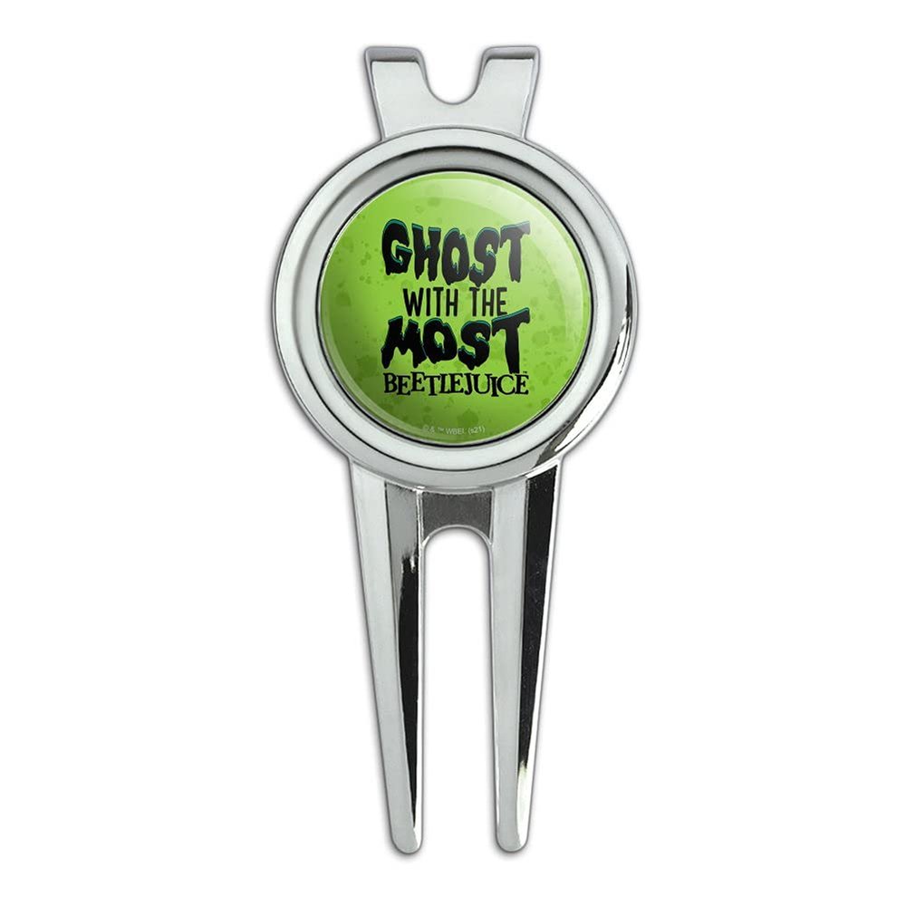 GRAPHICS & MORE Beetlejuice Ghost with The Most Golf Divot Repair Tool and Ball Marker