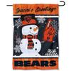 Chicago Bears Holiday Winter Snow Garden Flag Double Sided Banner view 1