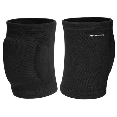 RIP-IT | Perfect Fit Volleyball Knee Pads | Black XL | Lightweight Womens Sport Equipment
