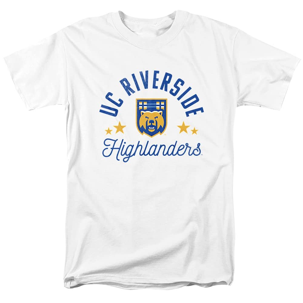 University of California, Riverside Official Highlanders Unisex Adult T-Shirt, White, 5X-Large