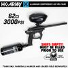 HK Army 62ci/3000psi Aluminum Compressed Air HPA Tank - Refillable High Pressure System for Paintball & Airsoft Gear - Black view 2
