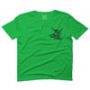 0115. Skeleton Shaka Good Vibes Graphic Vintage Surf Bones Hand for Men T Shirt (Irish Green 2X-Large) view 1