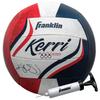 Franklin Sports Kerri Walsh USA Beach Volleyball - Soft Cover Official Size Beach + Outdoor Volleyball - Red, White + Blue Volleyball - Pump + Needle view 1