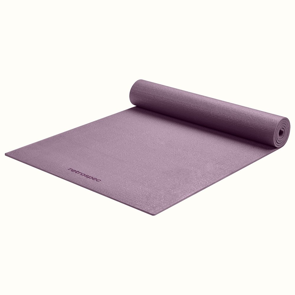 Retrospec Pismo Yoga Mat for Men & Women - 72 x 24 x 5mm - Extra Long Non Slip Exercise Mat for Yoga, Pilates, Stretching, Floor & Home Workouts - Violet Haze