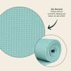 Retrospec Pismo Yoga Mat for Men & Women - 72 x 24 x 5mm - Extra Long Non Slip Exercise Mat for Yoga, Pilates, Stretching, Floor & Home Workouts - Blue Lagoon view 4